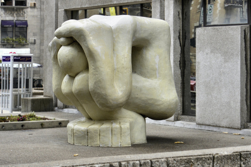 Hunkered Down – Saint-Denis and Sherbrooke Streets, Montréal, Québec