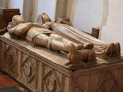 wethersfield church,essex,  c15 alabaster tomb of ? henry wentworth +1482