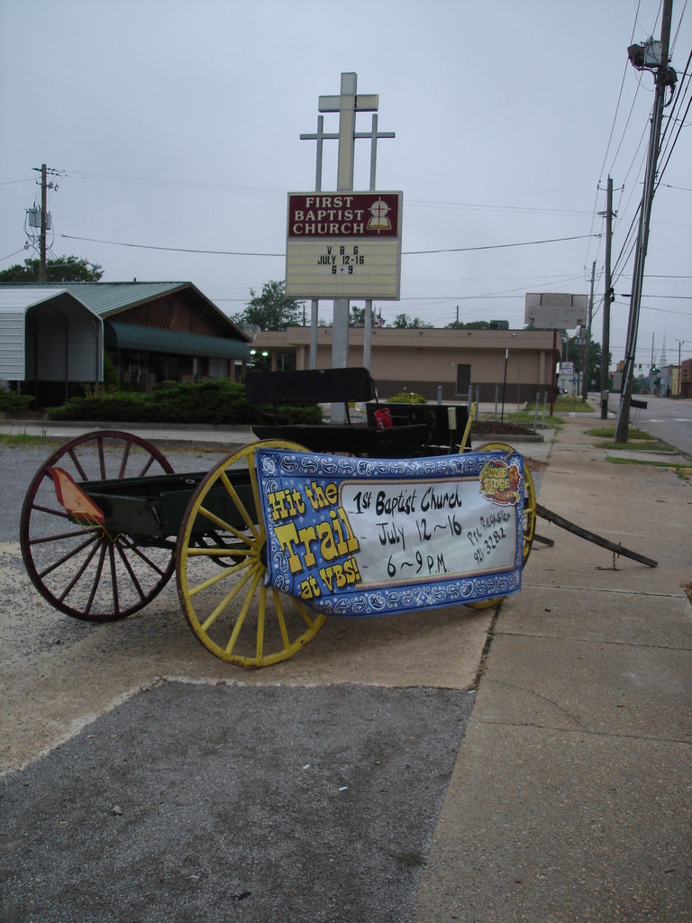 Hit the trail at VBS !  Hamilton, Alabama. USA - 10 juillet 2010.