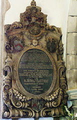 finchingfield c17 tomb 1652 for william kempe and wife. he died 1628