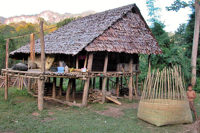 Young boy in a Karen village near Umphang