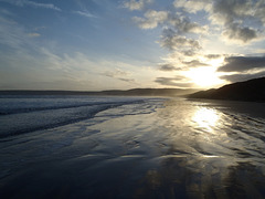 winter sunset at Waratah Bay