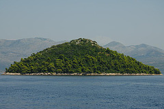 A small island before Korčula island