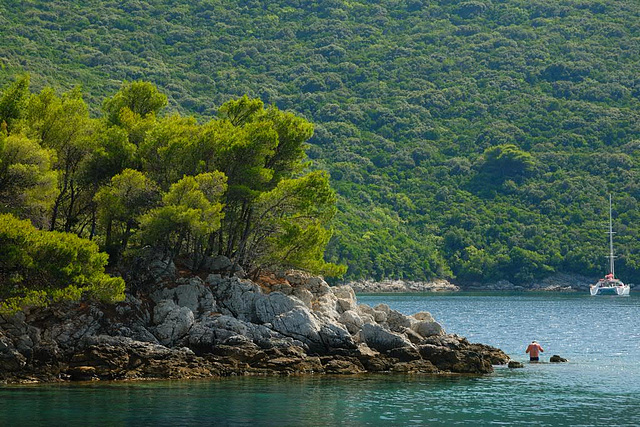 In a bay of Korčula island