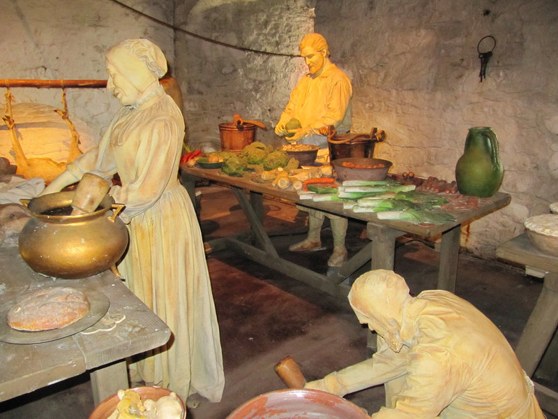 Stirling Castle the old kitchen