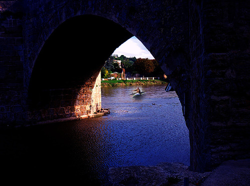 canard sur l'Aude effet nuit