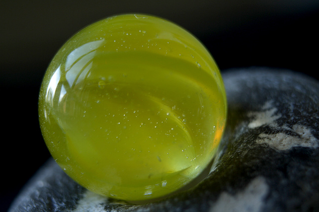 yellow marble