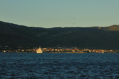 Vista to Orebić on the Pelješac peninsula on the Dalmatian coast