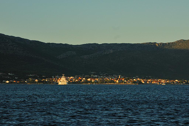 Vista to Orebić on the Pelješac peninsula on the Dalmatian coast