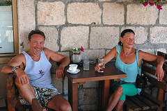 Herbert and his sister Susi in Korčula town