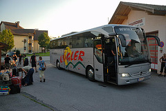 Our bus for 1,300 km arrives back to Schiefling