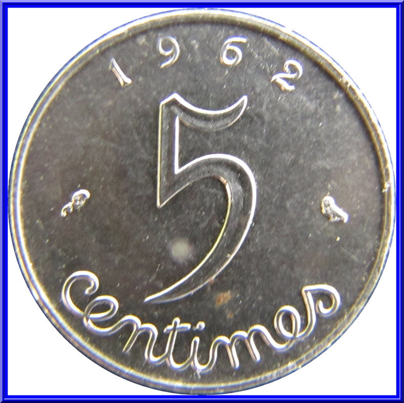 5 Centimes A l'Epi 1962