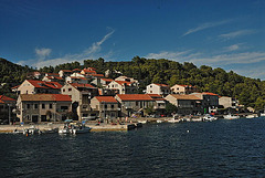 Arrive in Brna, a small town on Korčula island