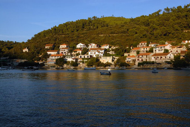 In the bay of Brna on Korčula island