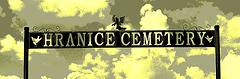 Hranice cemetery / Texas. USA - 5 juillet 2010 - Recadrage en vintage  postérisé
