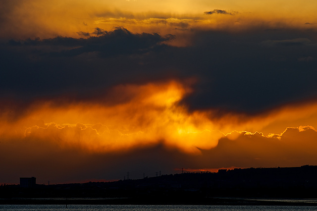 Clouds on fire!