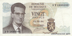 billets de banque BELGES 20 Frb