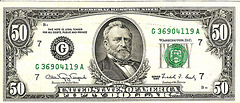billets de banque USA 50 $usd