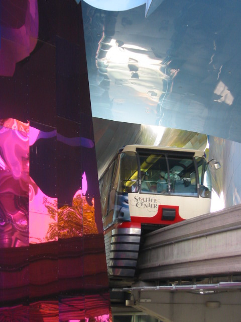 Monorail through Experience Music Project