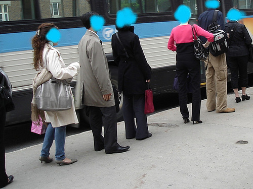 High heels / Talons hauts - Station de métro PI IX  / Montréal, Québec. CANADA / Anonymous version / Version anonyme