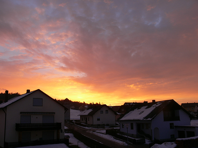 Sonnenaufgang 2011-01-09