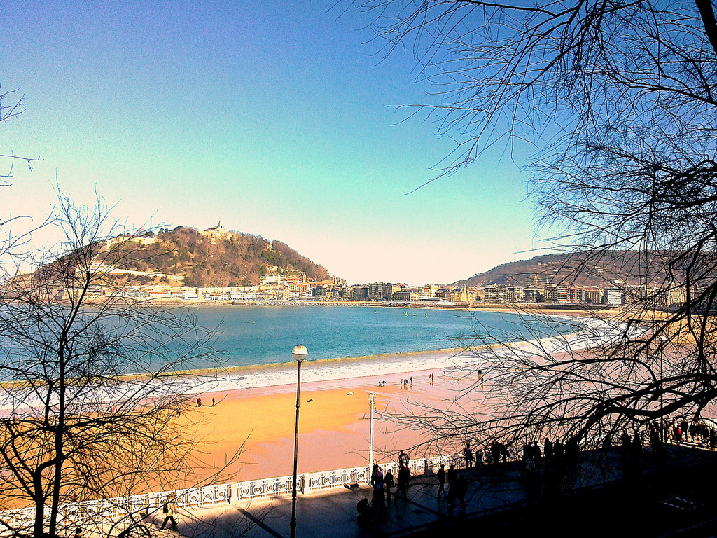 San Sebastián: playa de la Concha.