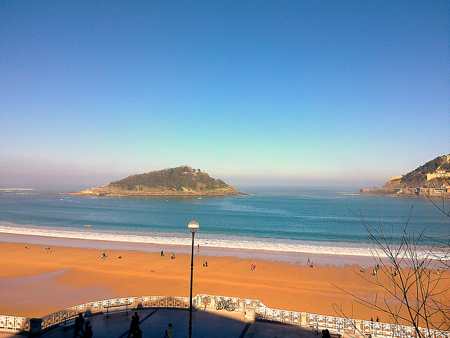 San Sebastián: playa de la Concha.