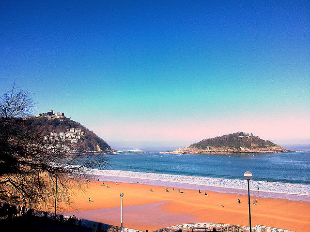 San Sebastián: playa de la Concha.