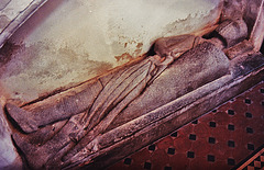 walkern church, herts, tomb effigy of a mid c13 knight, perhaps william de lanvallei