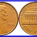 U.S.A.  1 Cent 1974