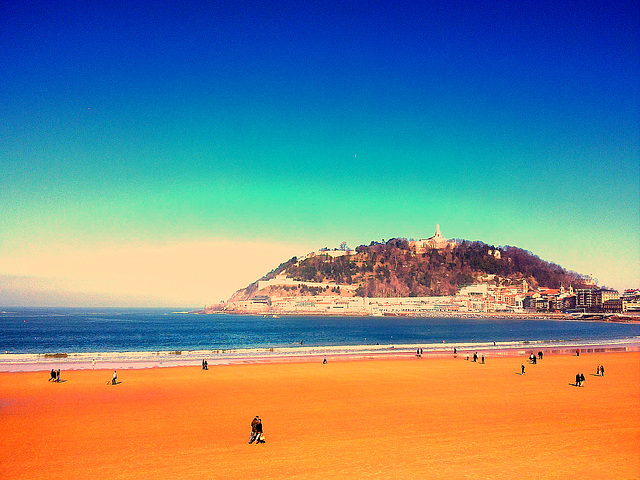 San Sebastián: playa de la Concha.