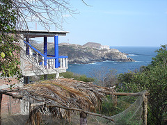 Sur le chemin entre Zipolite et Puerto Angel, Oaxaca. Mexique / 17 janvier 2011.