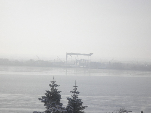 Blick über die Elbe