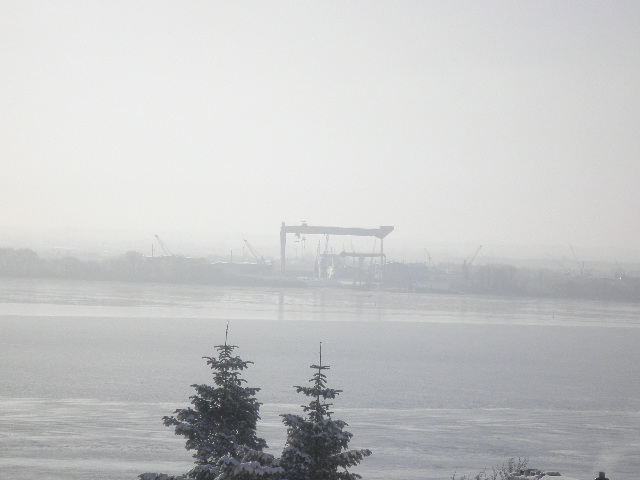 Blick über die Elbe