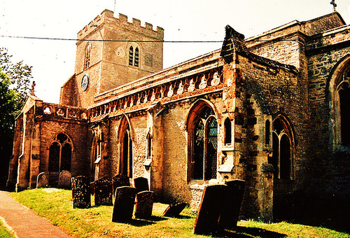 ambrosden 1336 ,tower of 1190 , pargetting 1587