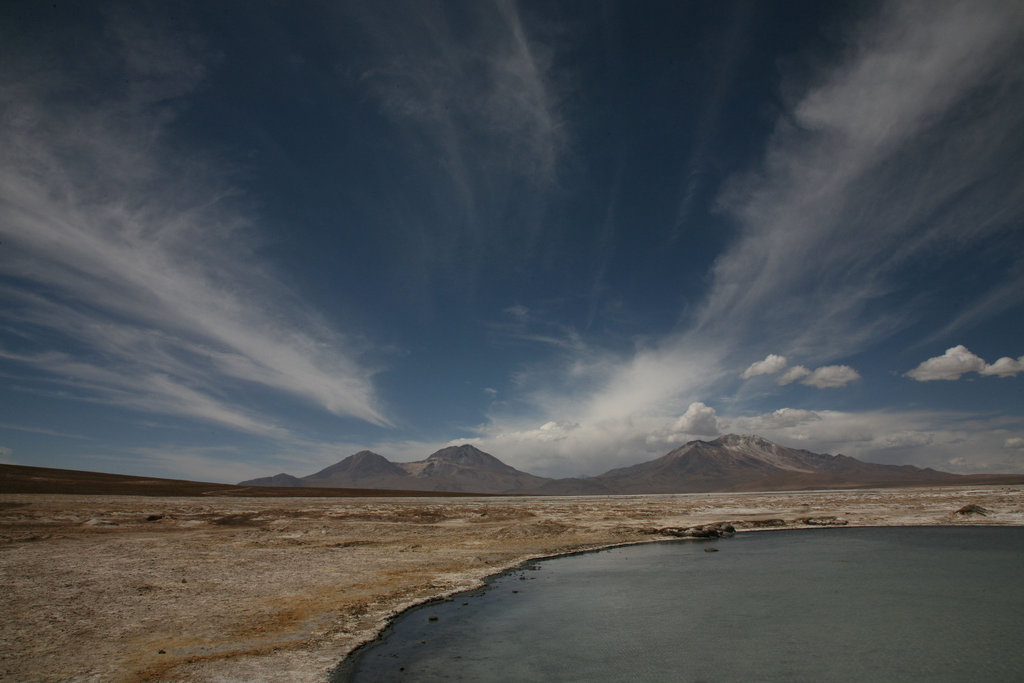 Thermal pools by the Salar de Surire