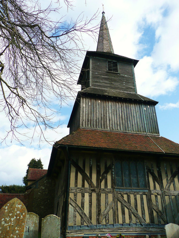 blackmore church tower c.1400