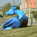 vaches bleues (rond-point des 3 godelles à Commercy)
