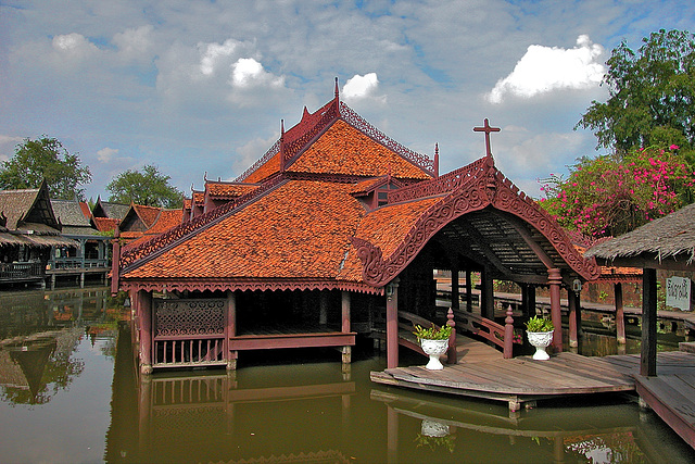 Catholic church at the Floating Market