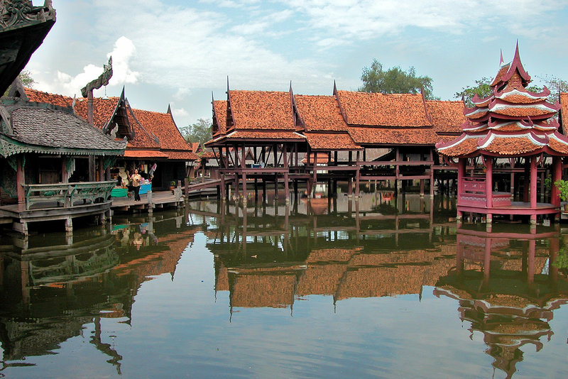 The Floating Market ตลาดน้ำ in Mueang Boran