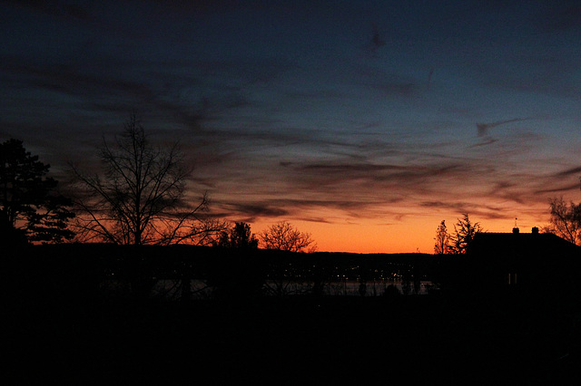 Abendhimmel über dem Bodensee