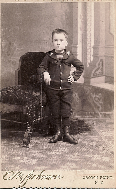 Young Boy in Sailor Suit