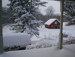 Snow on the Porch