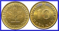 Allemagne de l'Ouest 10 Pfennig 1970