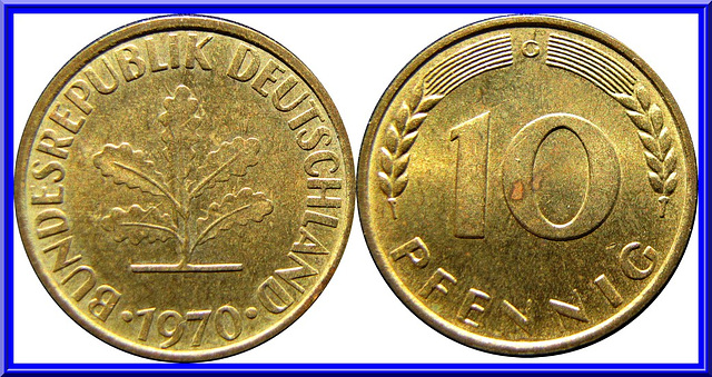 Allemagne de l'Ouest 10 Pfennig 1970