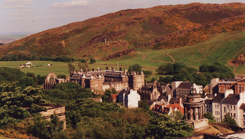edinburgh, view over holyrood