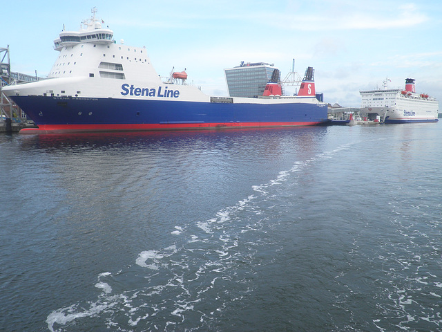 Frachtschiff der Stena Line - altes klassisches Kielfoto das es so nicht mehr gibt