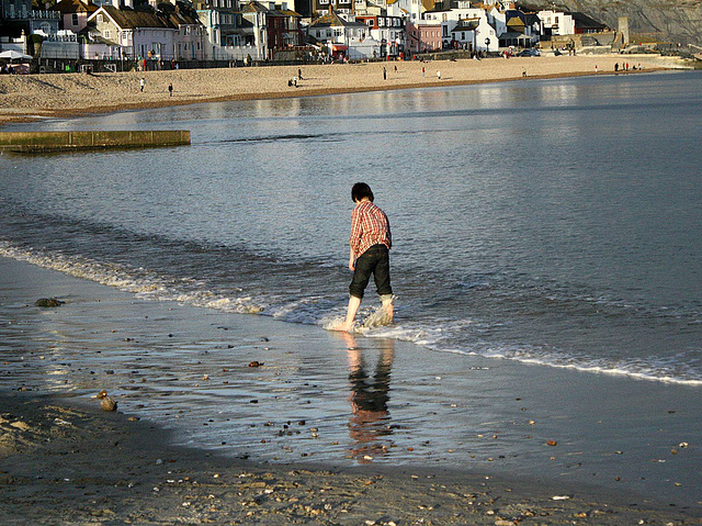 Paddling at Lyme