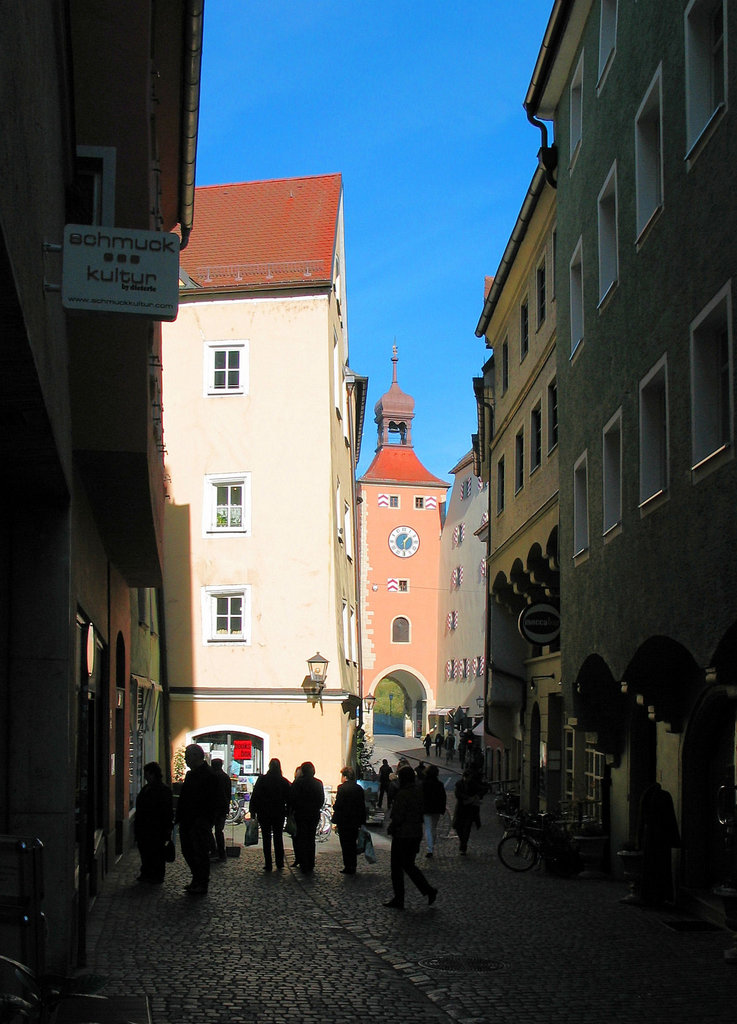 Altstadtgasse in Regensburg