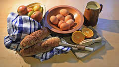 still life with eggs